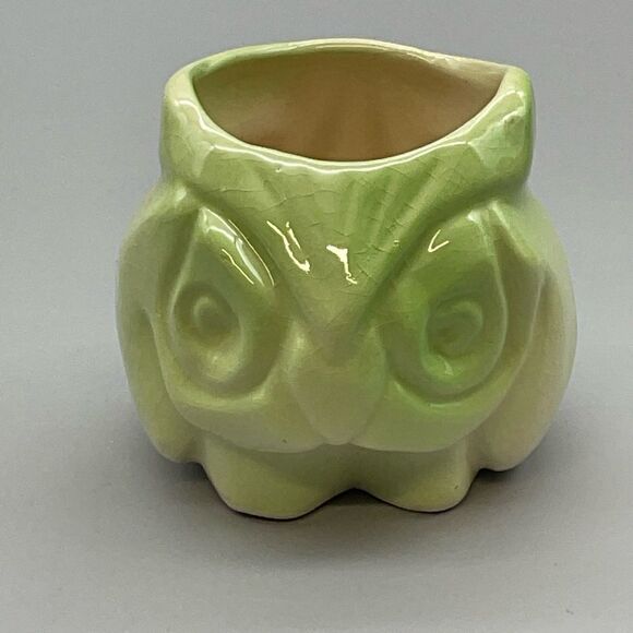 Vintage Other - Vintage Primitive Owl Ceramic  Toothpick Holder Kitsch